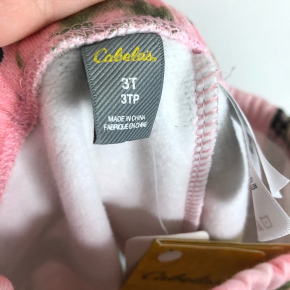 Cabelas 3T zonz pink camo sweatpants girl 0752 - Picture 7 of 10